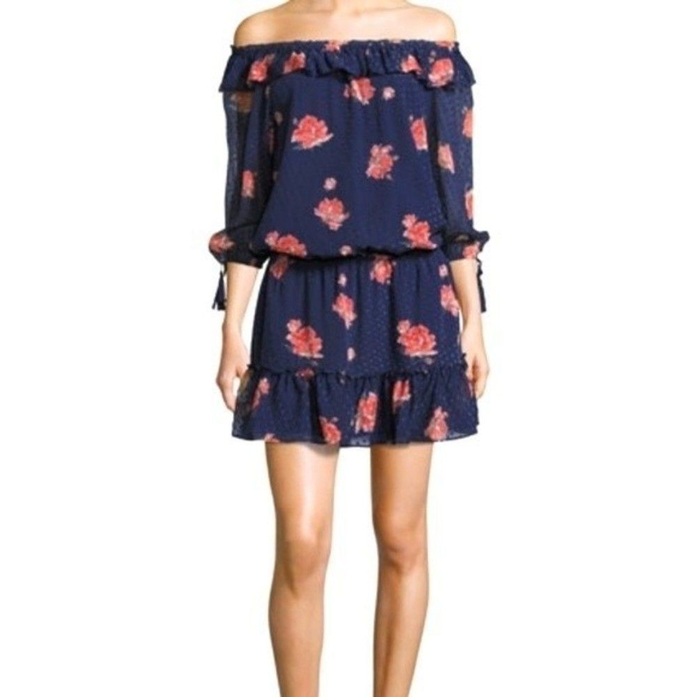 Joie Cottagecore Floral  Off-the-Shoulder Dress